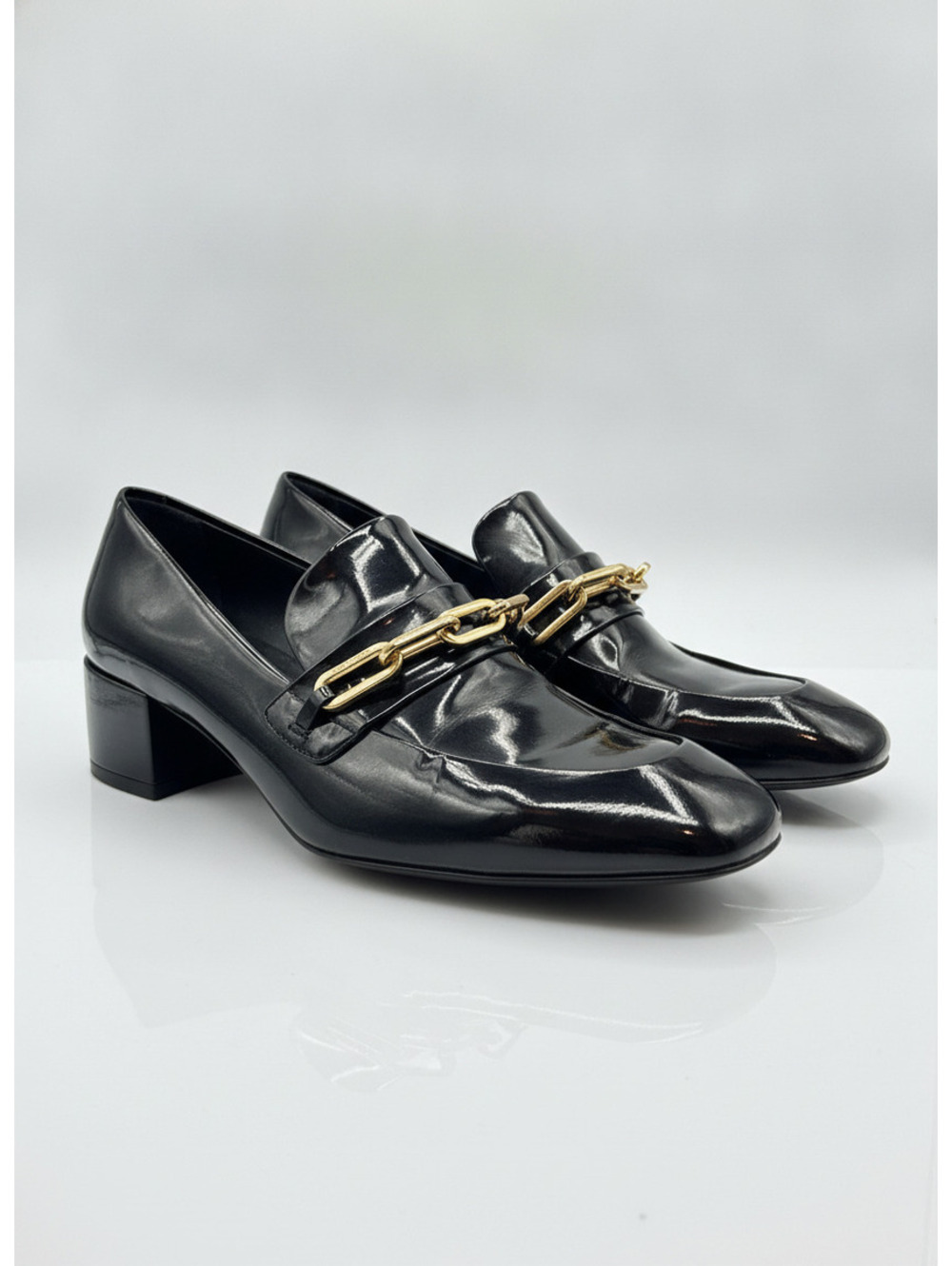 Burberry Women Leather Pumps Heels Shoes Size EU 38 1/2 US 8.5 Italy
